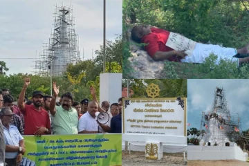 மக்கள் முன்னணியின் விகாரை எதிர்ப்புப் போராட்டம் வலுவிழப்பு..! தமிழ்தேசிய ஊடகங்களையும் கடுமையாக விமர்சனம்