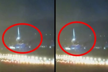 தைவானில் சூறாவளியின் போது தரையிறங்க முயன்று தடுமாறிய விமானம்! வைரல் வீடியோ