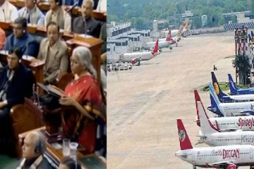 நாடு முழுவதும் 50 புதிய விமான நிலையங்கள் : அதானிக்கா என எதிர்க்கட்சிகள் முழக்கம்