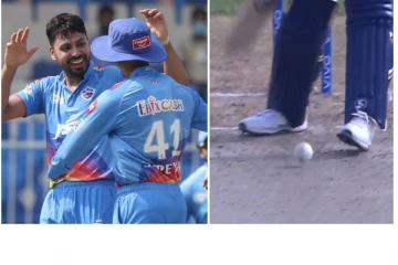 மும்பையின் கடைசி நம்பிக்கையையும் தூள் தூளாக்கிய அவேஷ்கான்! மிடில் ஸ்டெம்பை தெறிக்கவிட்ட வீடியோ