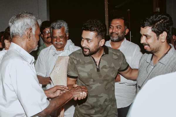 ஜெய் பீம் படம் பார்த்து நடிகர் சூர்யாவையும், இயக்குநரையும் மனதார பாராட்டிய  தோழ்ர் நல்லக்கண்ணு - தமிழ்நாடு