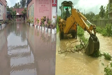 சீரற்ற காலநிலை: வெள்ளத்தில் மூழ்கிய புது குடியிருப்பு நகரம்