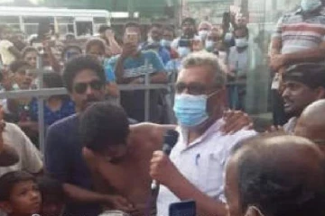 காலிமுகத்திடல் போராட்டத்தில் மஹிந்த தேசப்பிரிய