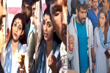 போட்டோ எடுத்த செல்போனை உடைச்சிடுவேன் - ரசிகரிடம் கோபத்தை காட்டிய நயன்தாரா