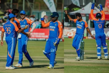 கடைசிப் போட்டியிலும் ஜிம்பாப்பேவை வீழ்த்திய இந்திய அணி! தொடர் நாயகன் விருதை வென்ற தமிழக வீரர்