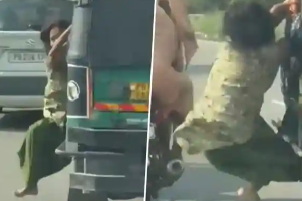 ஆட்டோவில் இருந்து வெளியே தொங்கி கதறிய இளம் பெண் ; நடந்தது என்ன? காரணத்தால் க்ஷாக்! | Woman Narrowly Escapes Robbery Attempt Ludhiana