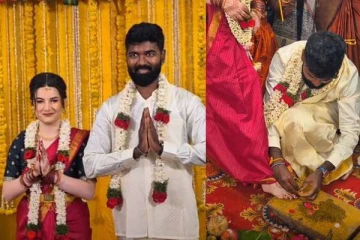 பிரான்ஸ் நாட்டு பெண்ணைக் சென்னையில் கரம்பிடித்த தமிழர்: தமிழ் முறைப்படி நடந்த திருமணம்