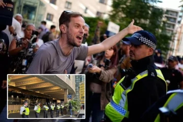 லண்டனில் புலம்பெயர்ந்தோர் எதிர்ப்பு போராட்டத்தில் வன்முறை: பொலிஸார் முகத்தில் குத்திய போராட்டக்காரர்கள்!