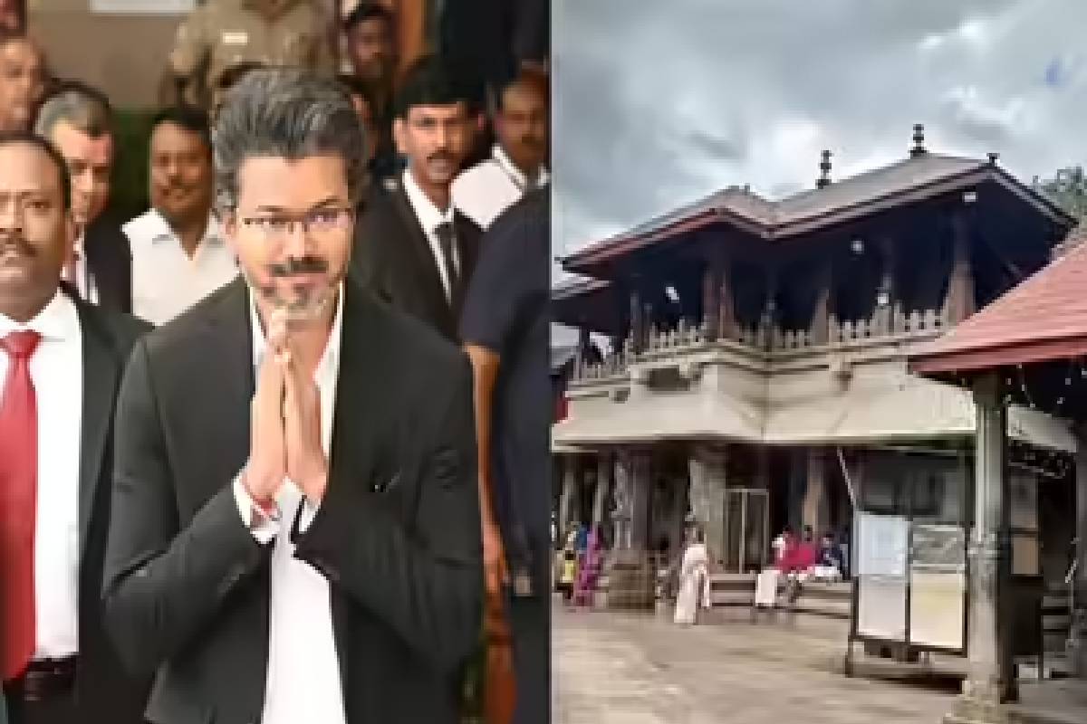 எம்.ஜி.ஆர்., ஜெயலலிதா வழியில் மூகாம்பிகை கோவிலில் தரிசனம் செய்யும் விஜய் | Cm Vijay Went To Mangaluru For Mukambika Tample