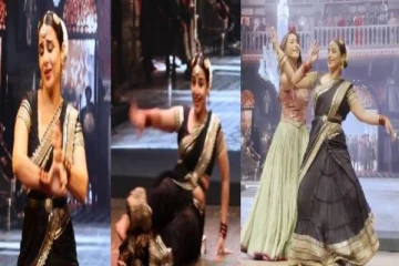 மேடையில் தவறி விழுந்த அஜித் பட நடிகை... அசால்ட்டாக எப்படி சமாளிதார்ன்னு பாருங்க