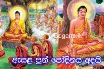 ඇසළ පුර පසලොස්වක් පොහොය දිනය අදයි..