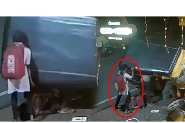 தாய் மீது கவிழ்ந்த ஆட்டோ.. ஒற்றை ஆளாக பள்ளி மாணவி செய்த செயல் - வைரல் வீடியோ!