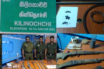 கிளிநொச்சியில் துப்பாக்கிகளுடன் ஒருவர் கைது