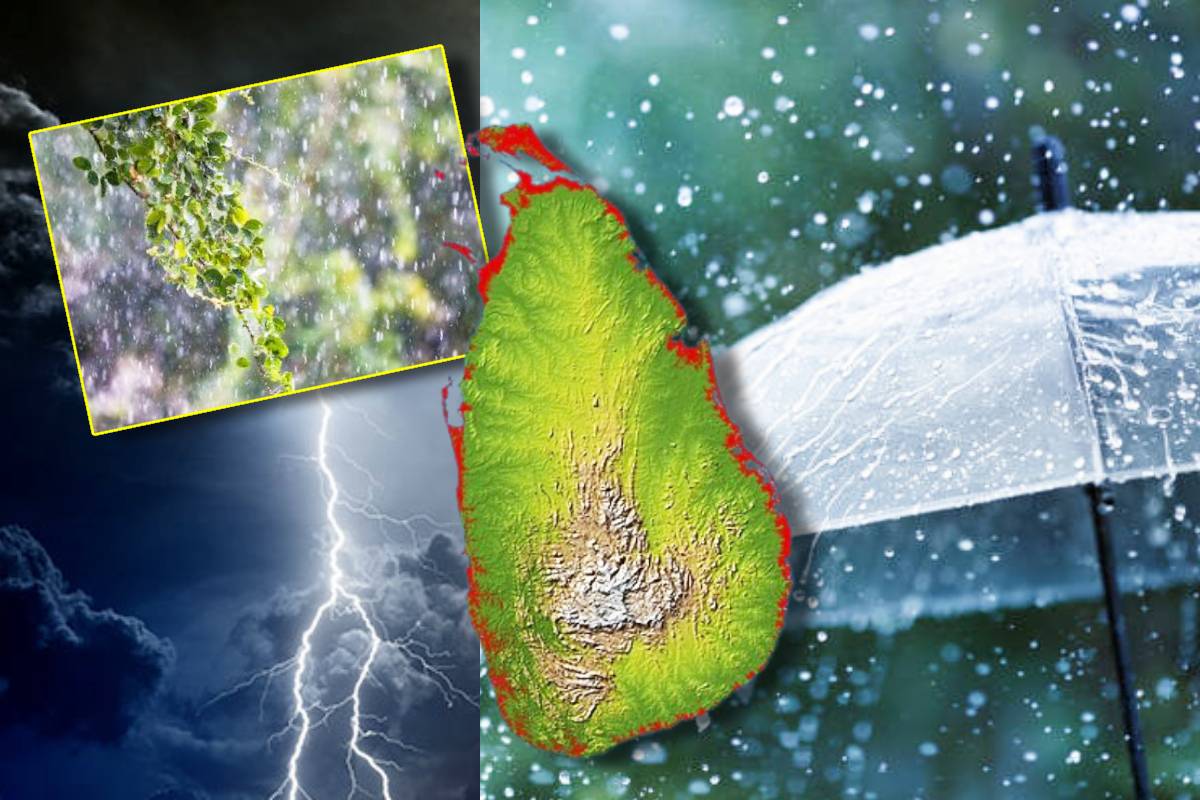 வானிலை தொடர்பில் 11 மாவட்டங்களுக்கு சிவப்பு எச்சரிக்கை | Rain With Lightning In Many Parts Of The Country