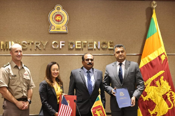 அமெரிக்காவிற்கும் இலங்கைக்கும் இடையே பாதுகாப்பு ஒப்பந்தம் கைச்சாத்து | Us Sl Sign Mou To Formalize Montana