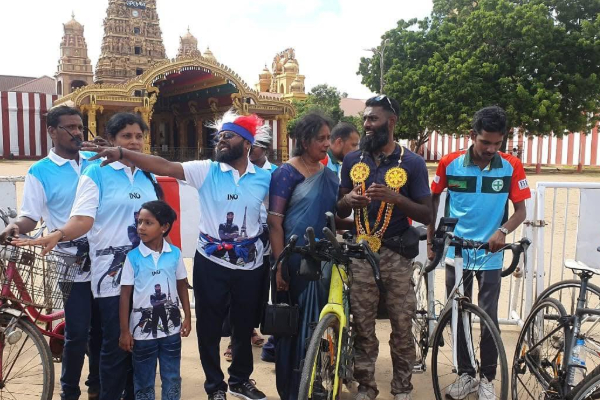 பிரான்ஸில் இருந்து யாழ்ப்பாணத்திற்கு சைக்கிளில் வந்த ஈழத்தமிழ் இளைஞன் | Man Travels France To Jaffna By Bicycle
