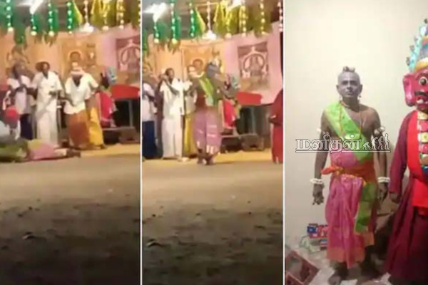 நடித்துக் கொண்டிருந்த போது சுருண்டு விழுந்த கலைஞர்! கலங்க வைக்கும் காட்சி | Drama Actor Sudden Death Viral Video