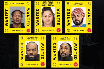 கனடாவில் மிகவும் தேடப்பட்டு வரும் நபர்கள் குறித்த பட்டியல்