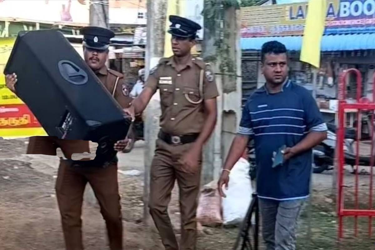 தியாக தீபம் திலீபனின் நினைவிடத்தில் அத்துமீறி நுழைந்து ஒலிபெருக்கி சாதனங்களை பிடுங்கி சென்ற பொலிஸார் | Police Seized Loudspeaker Equipment Thyaga Deepam