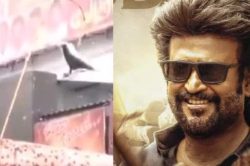 விஜய் ரசிகர்கள் தொங்கவிட்டு கலாய்த்த ரஜினி ரசிகர்கள்!! வைரலாகும் வீடியோ..