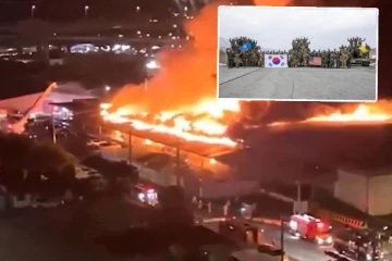 அமெரிக்க இராணுவ தளத்தில் பயங்கர தீ விபத்து: தென் கொரியாவில் ஏற்பட்ட பதற்றம்