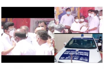 திருப்பூரில் 100 ஆக்சிஜன் படுக்கை மையம், கார் ஆம்புலன்ஸ் சேவை - முதல்வர் மு.க.ஸ்டாலின் துவக்கி வைத்தார்!
