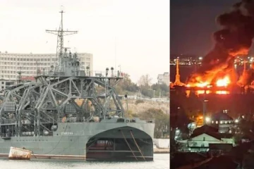 இரண்டு உலகப் போர்களிலும் தப்பிய ரஷ்ய கப்பல்... சோலியை முடித்த உக்ரைன் ஏவுகணை