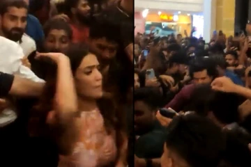 கூட்டநெரிசலில் இரண்டு நடிகைகளிடம் சில்மிஷம்! பளார் விட்ட நடிகை.. வைரல் வீடியோ