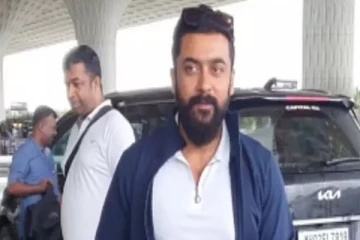 ரசிகர்களை தடுத்து நிறுத்திய சூர்யா - விமான நிலையத்தில் பரபரப்பு!