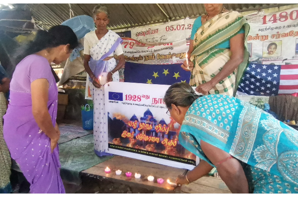 யாழ்.பொது நூலக அழிப்பு ஒரு இனப்படுகொலை: காணாமல் ஆக்கப்பட்டோரின் உறவுகள்  (Photos) | Gajendrakumar Should Call For A Referendum