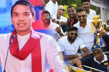 இலங்கை வீரர்கள்  வென்றமைக்கு நாமலே  காரணமாம்!