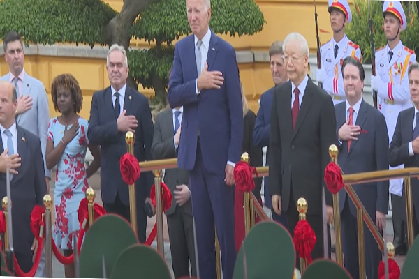 முக்கிய கலந்துரையாடலில் பைடனும் வியட்நாம் அதிபரும்! | Biden And Vietnamese President In Discussion