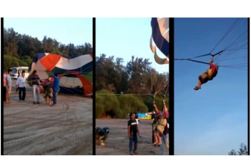 நடுவானில் பாராசூட்டில் பறந்த 80 வயது பாட்டி... - வைரலாகும் வீடியோ...!