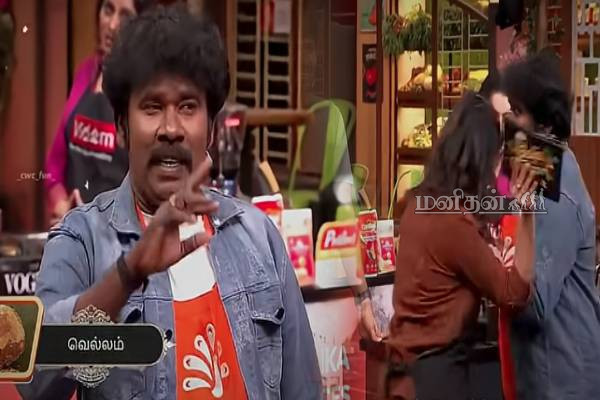 CWC செட்டில் ராமரை அடிக்கச் சென்ற பூஜா.. உசுப்பேத்தி வேடிக்கை பார்க்கும் புகழ்- நடந்தது என்ன? | Cwc Pooja Attack Iramar In Set Viral Video