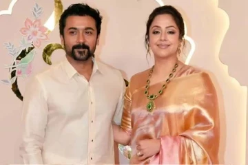 அம்பானி வீட்டு திருமணத்தில் ஜோதிகாவின் புடவையை சரி செய்த சூர்யா... வைரலாகும் புகைப்படங்கள்