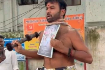 அண்ணாமலை போல சாட்டையால் அடித்துக்கொண்ட நடிகர் கூல் சுரேஷ்! இதற்காகத்தான்..