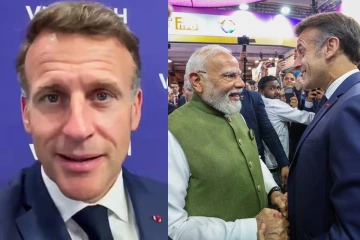 ஹிந்தி மொழியில் பேசும் மேக்ரான்... பெரும் கவனம் ஈர்த்துள்ள வீடியோ