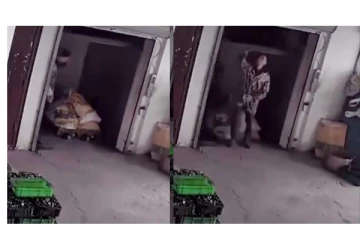 நூலிழையில் உயிர் தப்பிய நபர் - அதிர்ச்சி வீடியோ வைரல்...!