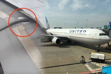 அமெரிக்க விமானத்தின் என்ஜினில் திடீரென வெளியேறிய புகையினால் பரபரப்பு