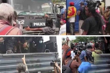 இலங்கை வன்முறை சம்பவம் தொடர்பாக 159 பேர் கைது! பொலிஸ் அதிரடி