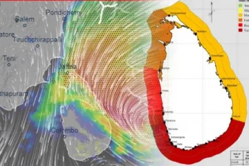 இலங்கையைச் சுற்றிவளைத்த காற்றுச் சுழற்சி ; யாழ்.பல்கலைக்கழக பேராசிரியர் விடுத்துள்ள எச்சரிக்கை