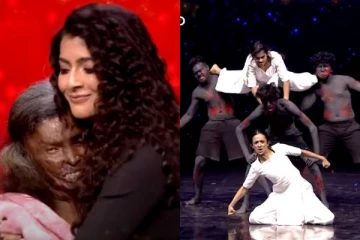 டான்ஸ் ஜோடி டான்ஸ்!! கணவனால் சிதைந்த முகத்தோடு நெகிழ வைத்த பெண்மணி..வீடியோ