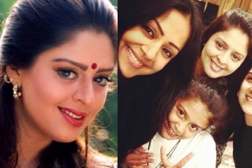 நக்மா, நடிகை ஜோதிகாவின் சொந்த அக்காவே கிடையாதா!! இவர்தான் கூடப்பிறந்தவர்.