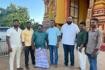 ஐக்கிய மக்கள் சக்தியின் முக்கியஸ்தர் முல்லைத்தீவுக்கு விஜயம்(படங்கள்)