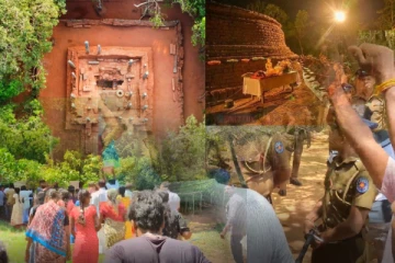 குருந்தூர் மலை ஆக்கிரமிப்பிற்கு எதிராக ஆர்ப்பாட்டம்! கண்ணீர்புகை குண்டுகள் பொல்லுகளுடன் களத்தில் காவல்துறை