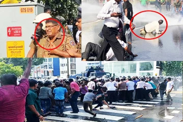 கொழும்பில் பாரிய ஆர்ப்பாட்டம்: காயமடைந்தவர் வைத்தியசாலையில் அனுமதி