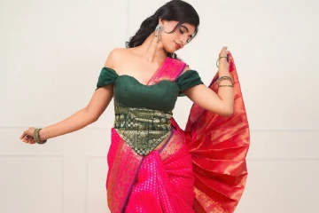 இதுலாம் சேலையா? வித்தியாசமான லுக்கில் கலக்கும் எருமை சானி ஹரிஜா..