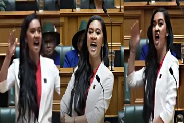 நியூசிலாந்து நாடாளுமன்றில் இளம் பெண் ஆற்றிய உரை