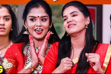 மகாநதி சீரியல் நடிகைகளுடன் Interview.. மாட்டிக்கொண்டு anchor பட்ட பாடு