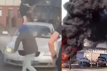 பிரித்தானியாவில் ஆசிய நாட்டவரை சுற்றிவளைத்து தாக்கிய தீவிர வலதுசாரிகள்